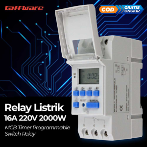 COD Taffware Programmable Digital Timer Switch Relay 20 Program 220V/16A - THC15A