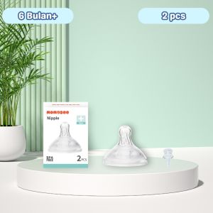 Momosee Botol Susu 3in1 PP Wide Neck Dot Sippy Straw Anti Kolik 240ml 300ml Bpa Free Anti Kolik BB09