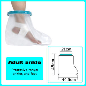 ⭐Local delivery⭐Ankle Wound Protector Protector WaterProof Bath Adult Watertight Cast Bag Reusable Stretchable Bag Shower Sleeve Protector