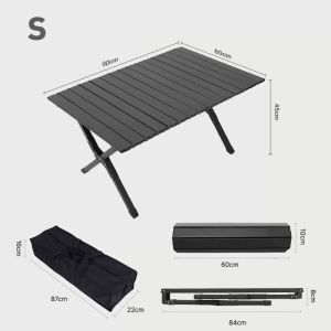Outdoor Folding Table Egg Roll Table Camping Barbecue 120cm Camping equipment