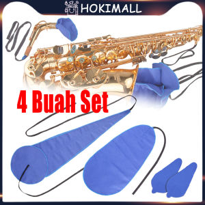 4Pcs/Set Kain Pembersih Saxophone Bahan Kain Fiber Kain Pembersih Bagian Dalam