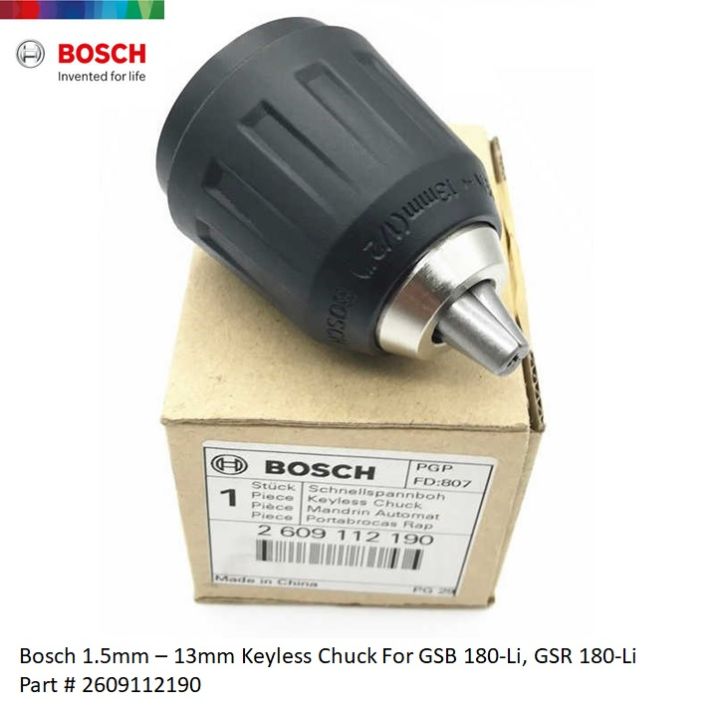 Bosch 13mm Keyless Chuck for GSR 180 Li GSB 180 Li 2609112190