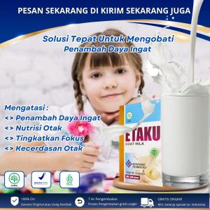 Vitamin Nutrisi Otak Penambah Daya Ingat Anak Cerdas Tinggi Kalsium Vitamin Dha Omega 3 Tingkatkan Fokus Hiperaktif Etaku Goat Milk Susu Kambing Etawa Murni