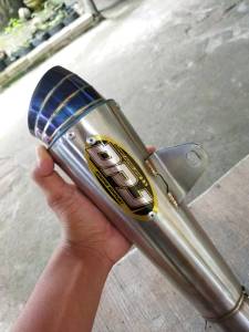 Slincer Knalpot DPJ corong biru d50mm: Knalpot Motor Untuk Performa Optimal