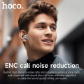 【Use time: 7 hours】HOCO EQ16 100% Original Genuine TWS True Wireless Earphone ANC+ENC Noise Reduction Bluetooth 5.3 Headset With Mic In-ear Earphone Touch Control Earbuds HD Stereo 320mAh Battery LED Power Display For All Smartphones Universal. 