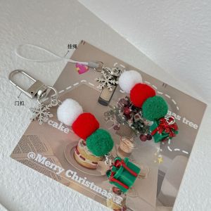 Tasbagshop Santa Claus Bag Accessories Christmas Tree Bag Pendant Christmas Gifts Bag Charm keychain