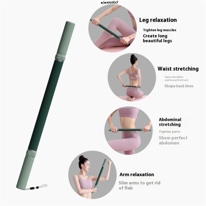 |♨ Yoga Fascia Stick Muscle Relaxation Massage Roller Bar for Leg ...