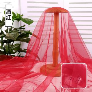 Bright Silk Gauze Soft Mesh Fabric DIY For Mosquito Curtain Wedding Dress Decorate Background Cloth Tulle Lace Fabric
