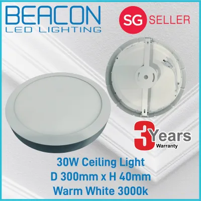 BEACON LED 12W/18W/30W Ceiling Light / Square Round Rectangle Surface Mounted Light-3 year warranty LONGEST WARRANTY
