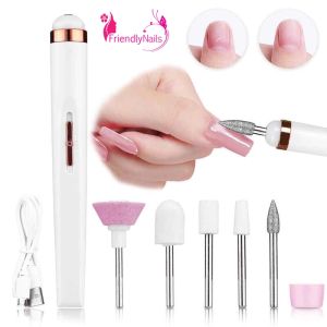 เครื่องเจียรไฟฟ้า หัวเจียเล็บ 5 หัว เครื่องขัดเล็บปลอมไฟฟ้า USB เครื่องขัดเล็บไฟฟ้า