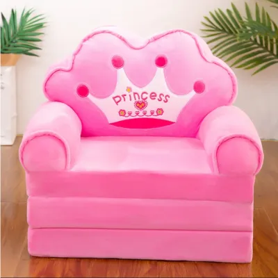 CUTEHOME Sofa Bed Lipat untuk Anak/Bayi Mickey Minnie Tempat Tidur Sofa Kursi Ganda Balita Laki-laki/Perempuan Sofa Tempat Tidur Busa