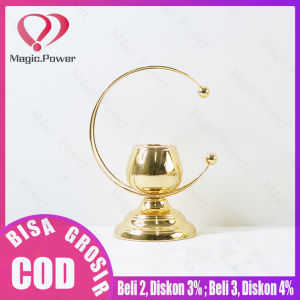 Fashion Holder Lilin Desain Kristal untuk Pesta Pernikahan Crystal Candle Holders Centerpieces Decor/ Wedding Table