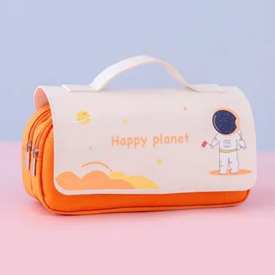 Mismi Bea Pencil Case Lucu Kapasitas Besar Dual Slot Kotak Pensil Sekolah Stylish - PC3B