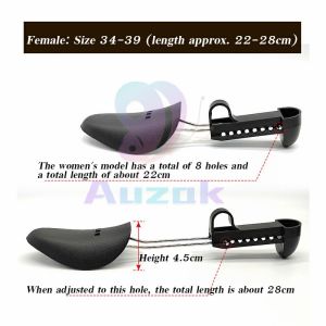 AUK Shoe Holder 1 Pair Adjustable Shoes Stretcher Expander Shoe Tree Plastic For Flats Pumps Boots support Plastic Stretcher Shoe Shaper Expander