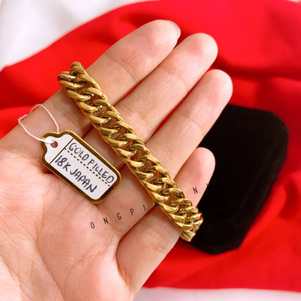 Original Pure 18K Saudi Gold Bracelet Pawnable Saudi Gold Korean Style  Vintage Bring Good Luck Not F | Shopee Philippines