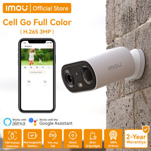 IMOU Cell Go Full Color 3MP QHD  Security CCTV Wireless for Vlogging Outdoor Camera Connect to Cellphone Battery Powered