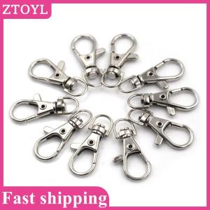 ZTOYL💝 10pcs set Lobster Clasp Swivel Trigger Clip Snap Hook Bag Car Key Rings Keychain