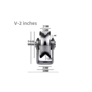 2 Inch V/U Type Pulley Roller 304 Stainless Steel Sliding Gate Rolle