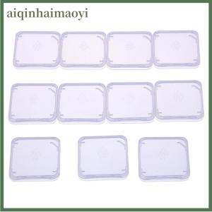 aiqinhaimaoyi 10pcs Memory Card Case Box Protective Case for SD SDHC MMC XD CF Card White Transparent