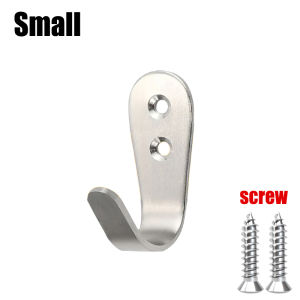 Stainless Steel J-shaped hooks Single hook Bathroom Pendant Coat Hook Towel Coat Hook (wala screw)