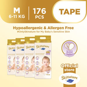 Skinature by Drypers Tape Baby Diaper NB/S/M/L/XL Size - Carton