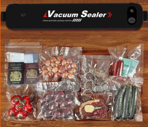 XHOME【Philippines Local+COD】Portable Home Food Automatic Vacuum Sealer Fruit Preservation Kitchen Commercial Vacuum Packer (Gift:10 Food Bags)