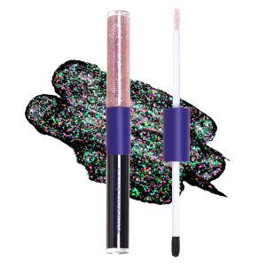 UNICORN SNOT Quiet Riot Glitter Lip Duo    2-in-1 Set: Matte Lipstick & Plastic-Free Glitter    0.15oz Purple Lipstick & 0.16oz Gloss Astro