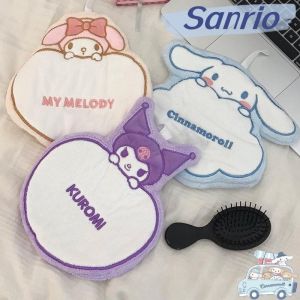 Kawaii Sanrio อะนิเมะ Hobby ของฉัน Melody Kuromi Cinnamoroll การ์ตูนผ้าขนหนูมือ Coral Velvet ผ้าฝ้าย