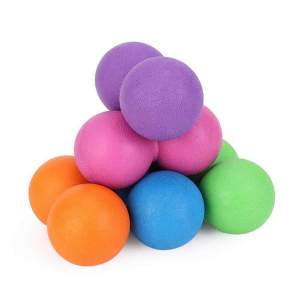 KeepMoving โยคะนวดลูกเดี่ยว ลูกบอลนวด ลูกบอลนวดมือ  ลูกบอลนวดคลายกล้ามเนื้อ ลูกบอลโยคะ โยคะนวดลูก Yoga single Ball Fascia Ball