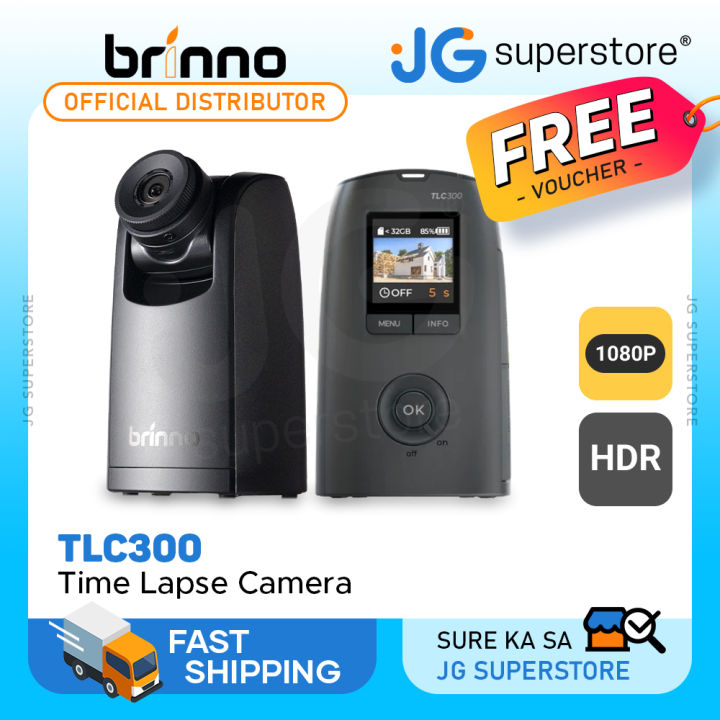[CLEARANCE] Brinno Time Lapse Camera TLC300 FHD 1080p HDR with IPS  LCD Screen, Micro SD Flash Memory Type, Extended Battery Life, Flexible