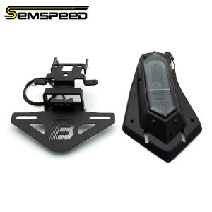 SEMSPEED Motorcycle Rear License Plate Fender Tail Tidy Bracket Signal Light Assembly Taillight Holder For CFMOTO 675SR 675NK 2024-2025