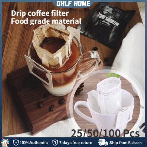 25/50/100 Pcs Coffee Drip Bag Filter Bag Hanging Ear Style Coffee Filter Bag Filter Paper Thickening