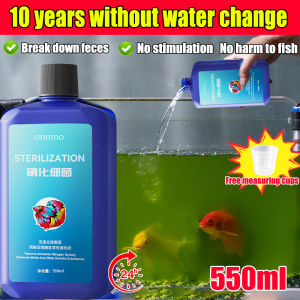 🐠The water is crystal clear🐠 Netrifying Bacteria Water Quality Clarifier Agent 550ml do not harm the fish Aquarium Cleaner Improve water quality safely To Keep Water Crystal Clear Purify the fish tank deodorize Aquarium Bacteria