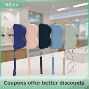 【MPJow】 1 Piece Portable Fashion Glasses Storage Pouch Dustproof And Waterproof Silicone Glasses Case With Zipper DIY Accessories