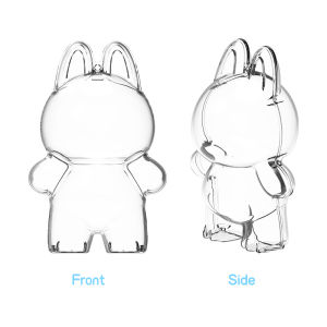 LABUBU V1/V2 Cute Animal Clear Protective Case - Compatible & Dustproof Cover for Gaming Accessories