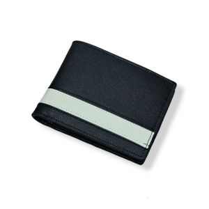 Ví nam khắc tên theo yêu cầu da saffiano nhập khẩu PQ Leather PV28 có Khóa kéo full Hộp Túi Thiệp Nơ làm quà tặng