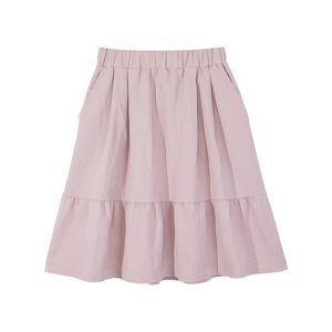 Womens High-Waist A-line Pleated Short Korean Elastic Loose Silm Skirt