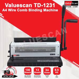 TD-1231 A4 Double Loop Wire Binding Machine