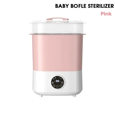 SG STOCK Multifunctional 5 in 1 Baby Bottle Sterilizer Warmer Drying Nipple Steam Cleaner Intelligent Pink
