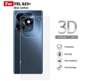 ITEL S23 ITEL S23 PLUS ITEL A60S ITEL P40 S23+ ANTI GORES BELAKANG SKIN KARBON GARSKIN MOTIF CARBON ANTI JAMUR