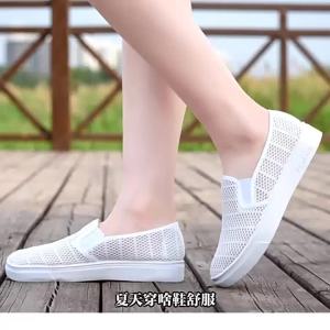 Summer Mesh Shoes For Women Lightweight And Comfortable Low-Top Versatile White Shoes Non-Slip Breathable Mesh WomenS Casual Shoes
