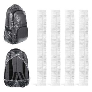 10/20pcs Disposable Backpack Rain Cover Backpack Cover Elastic Protector Trensparent Cover Bag