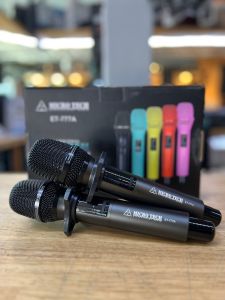 MICROTECH ET-777A ไมค์ลอย ถือคู่ UHF เครื่องรับเล็ก สีสันสดใส เหมาะสำหรับเทศกาลปีใหม่