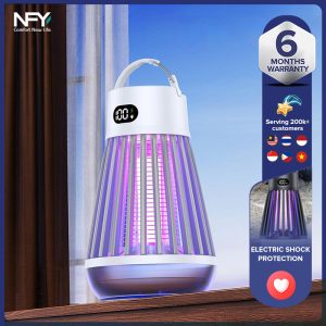 New Household Electronic Mosquito Killer Indoor Mosquito Killer Light Outdoor Waterproof Camping Light USB charging (white/black)