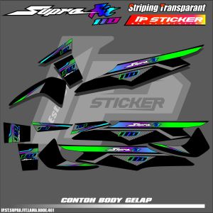 SUPRA FIT NEW (COD) STIKER STRIPING MOTOR HONDA SUPRA FIT NEW - STIKER LIST GRAFIK SIMPLE WARNA VARIASI DESAIN RACING HOLOGRAM DAN TRANSPARAN BISA COD IP.KODE-461