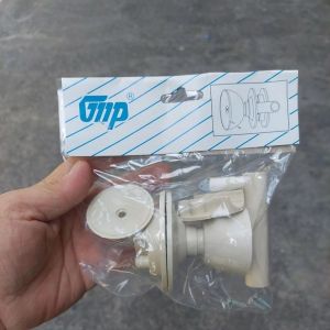 Kunci Pintu Kamar Mandi PVC Grendel wc antik putih gagang bulat putih antik