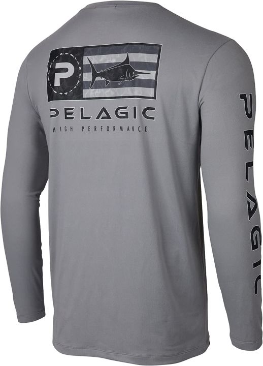 PELAGIC Stratos Icon LS Long Sleeve Fishing Shirt Performance Fishing ...