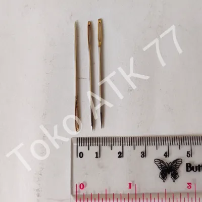 Jarum Lubang Besar Benang Wol Kasur Mudah Masuk 3pcs Jahit READY STOCK