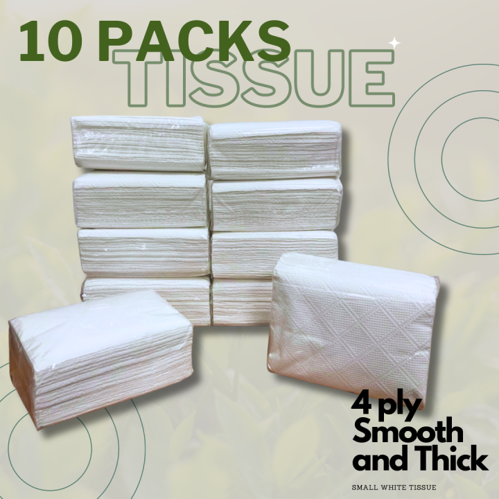 10 packs White Facial Tissue Household Facial Tissue Toilet Paper