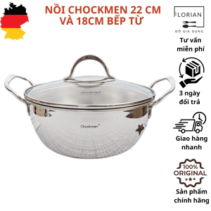 Nồi inox CHOCKMEN CKM111 - 22 cm và CKM102 - 18 cm nồi canh nồi inox bếp từ
